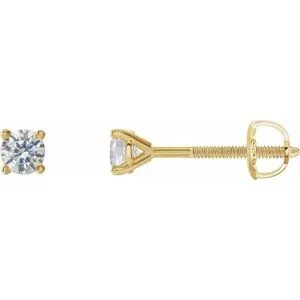 14K White 1/3 CTW Natural Diamond Cocktail-Style Earrings
