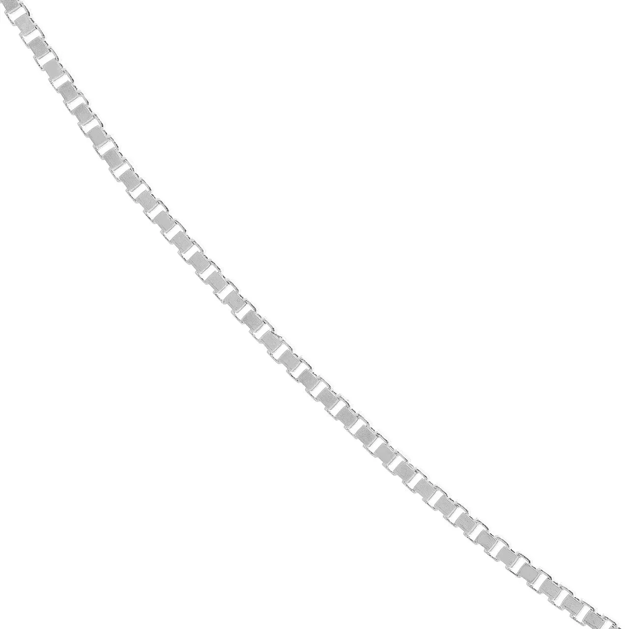 14K Yellow Gold and White Gold 0.55mm Box Chain Necklaces with Lobster Lock