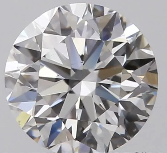 18K White/Yellow Gold 0.50 Carat Solitaire Diamond Stud Earrings H/Si