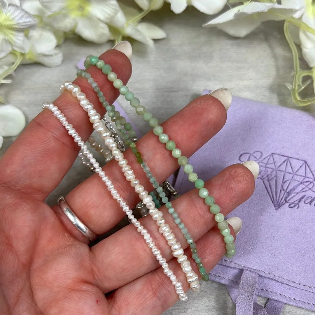 2mm Delicate - 925 Sterling Silver Facet Bracelets - Adjustable