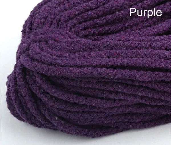 5MM braided cotton cord, Cotton Rope, Macrame Beading Artisan String