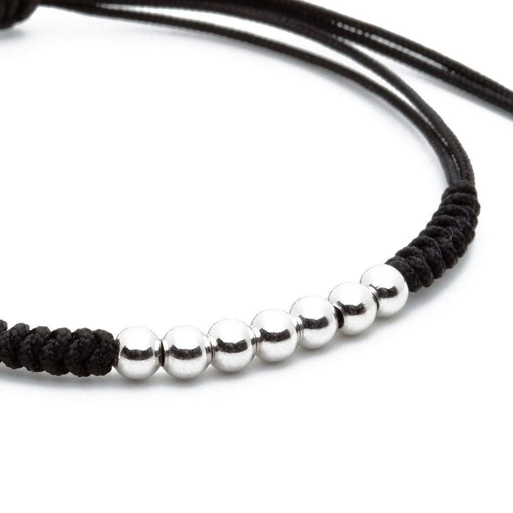 7 Balls Macrame - Silver