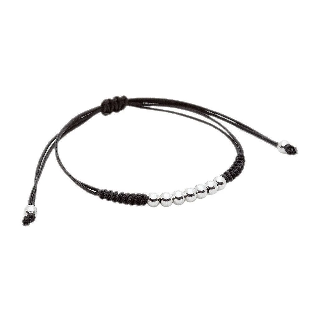 7 Balls Macrame - Silver