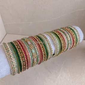 Ameli Luxury Bangle Set - MultiColour
