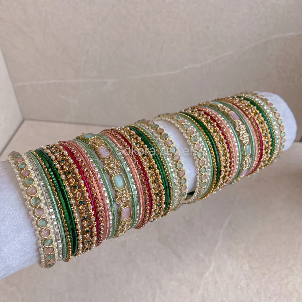 Ameli Luxury Bangle Set - MultiColour