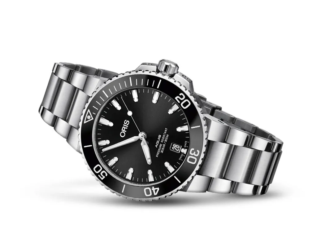 Aquis Date Black Sunburst - Bracelet - 39.5mm - Ref. 01 733 7732 4134-07 8 21 05PEB