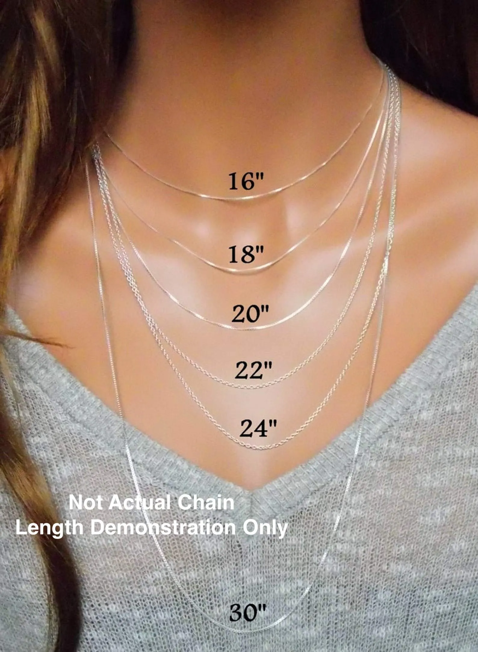 Authentic Solid Sterling Silver Box Chain Necklace 1MM - 3MM, Thin & Strong, Box Chain Sterling Silver, Silver Necklace for Men & Women, Made In Italy, Next Level Jewelry 16.0 Inches 1.5MM
