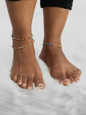 Beaded anklet - Multicolored