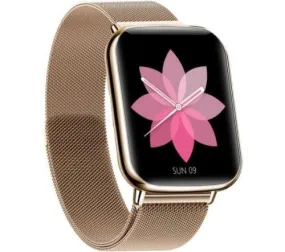 Bemi KIX2 Smart Watch Full Touch Metal Strap Gold-7QGO