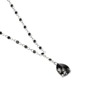 Black Diamond Pear Shape Necklace