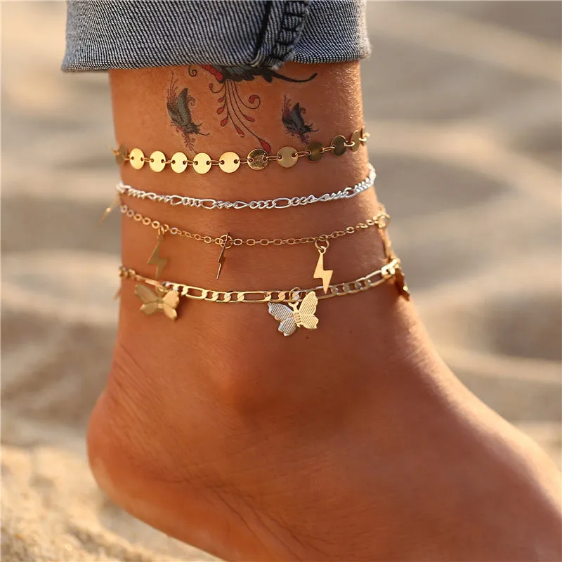 Bohemian Colorful Eye Beads Anklets For Women