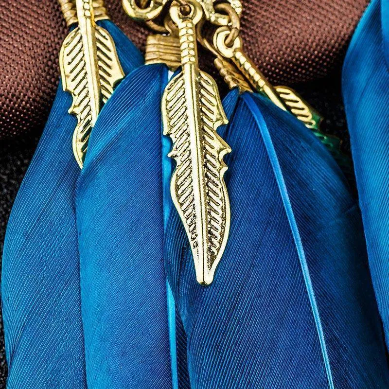 Bohemian Feather Tassel Dreamcatcher Earring