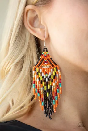 Boho Blast - Black Paparazzi Earrings
