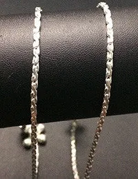 Braided Silver Anklets