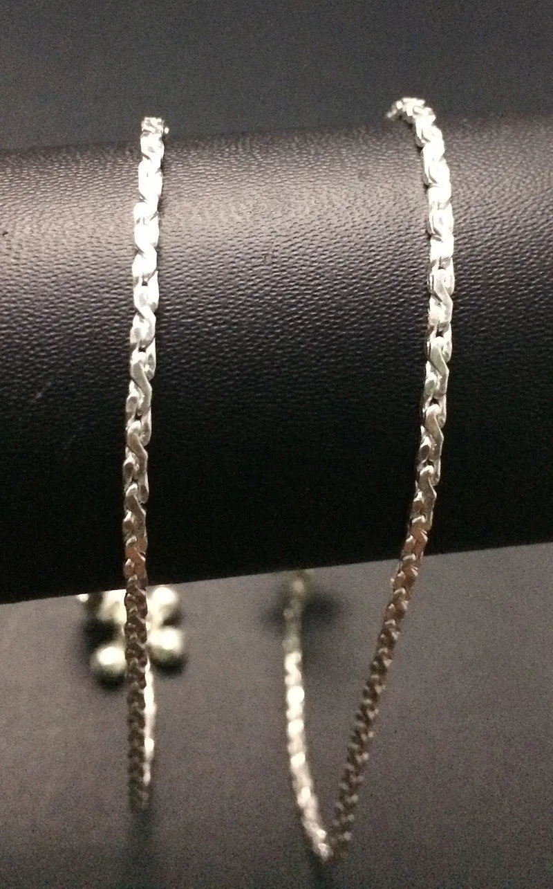 Braided Silver Anklets