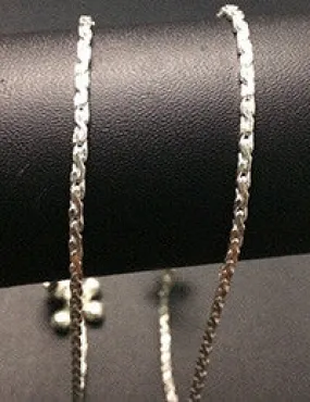 Braided Silver Anklets
