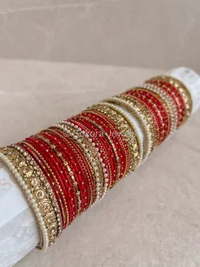 Bridal Red Bangle Set