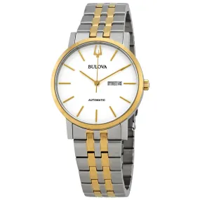 Bulova Classic Automatic White Dial Men's Watch 98C130