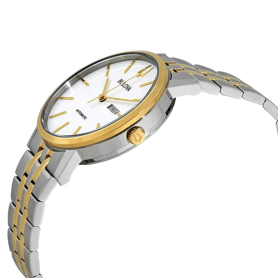 Bulova Classic Automatic White Dial Men's Watch 98C130