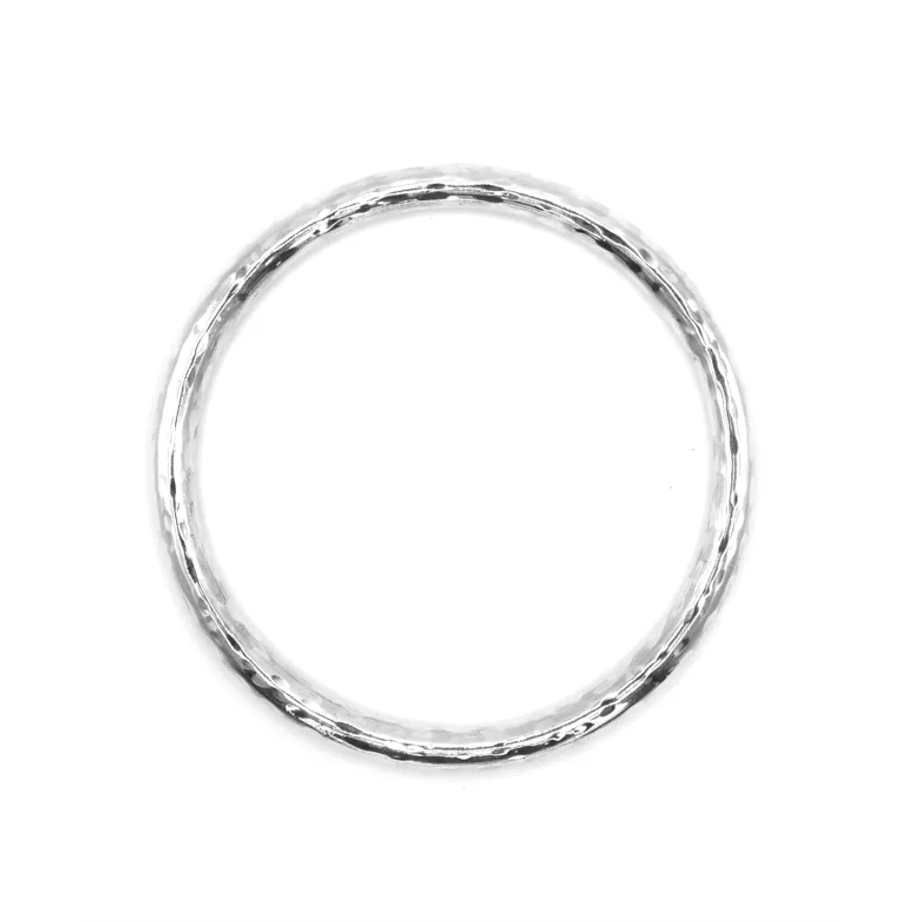 Chunky Hammered Bangle