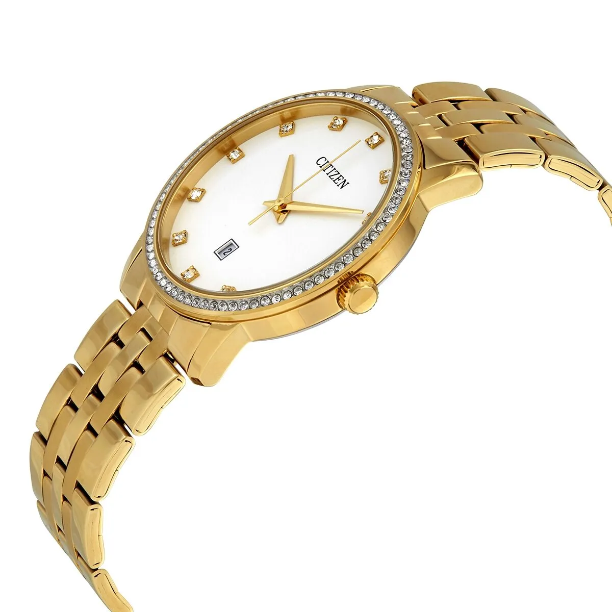 Citizen Quartz White Crystald Dial Ladies Watch BI5032-56A