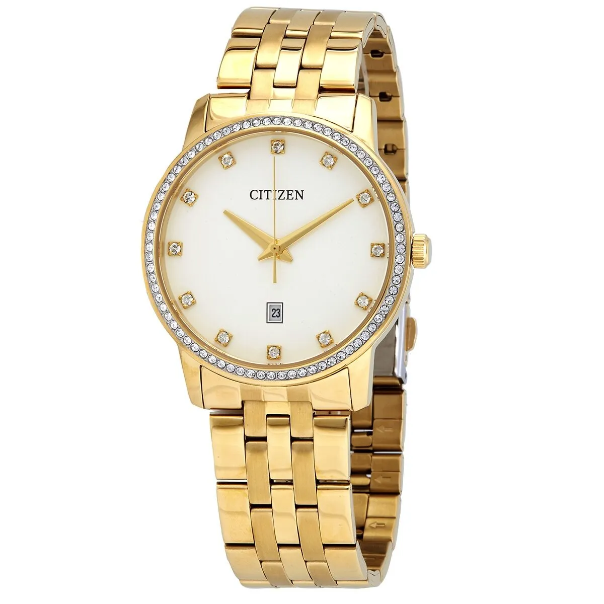 Citizen Quartz White Crystald Dial Ladies Watch BI5032-56A