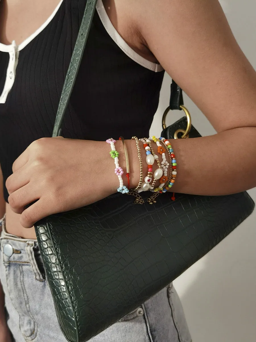 Colorful Beaded Bracelet Set
