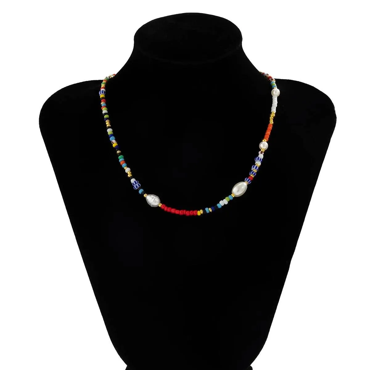 Colorful Beaded Choker