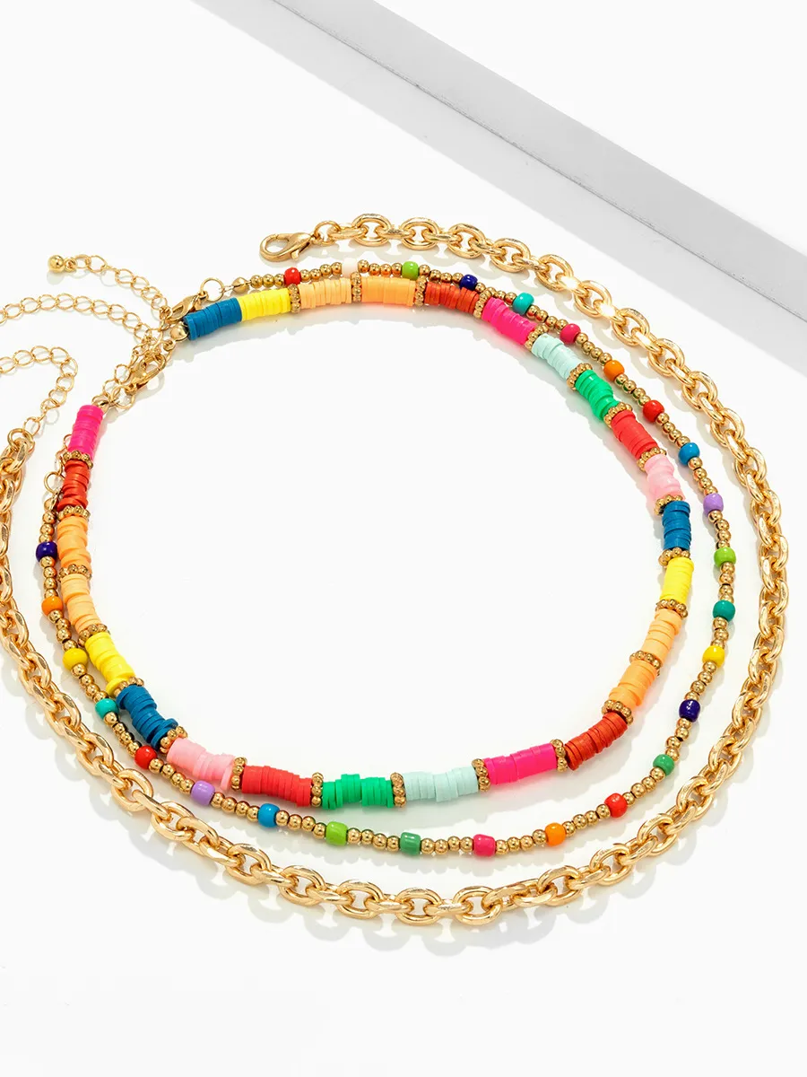 Colorful Beaded Set Necklace