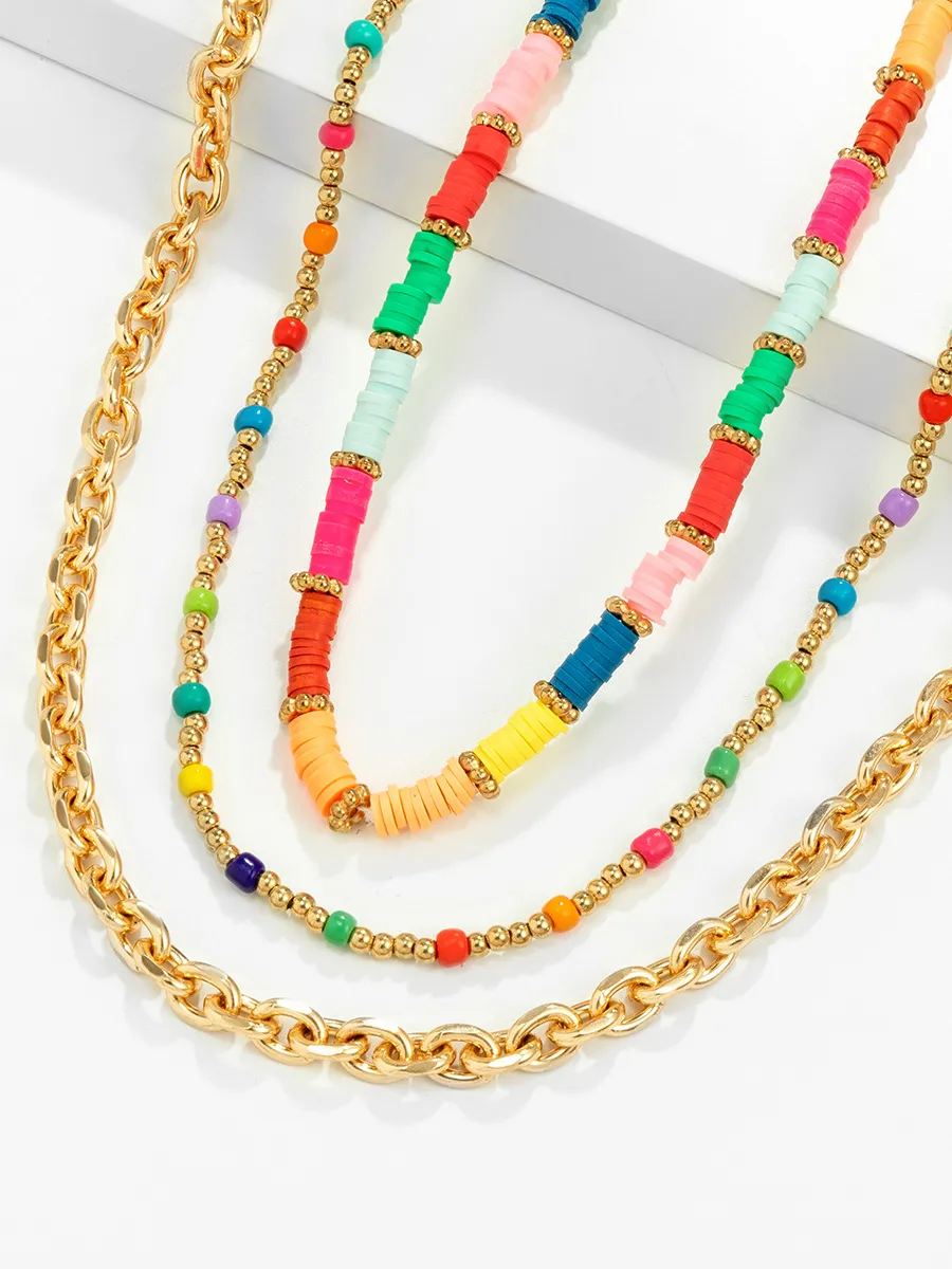 Colorful Beaded Set Necklace