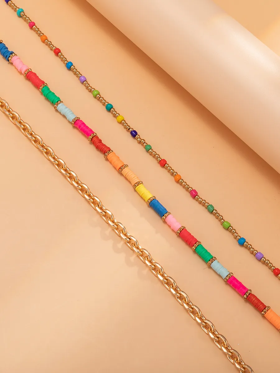 Colorful Beaded Set Necklace