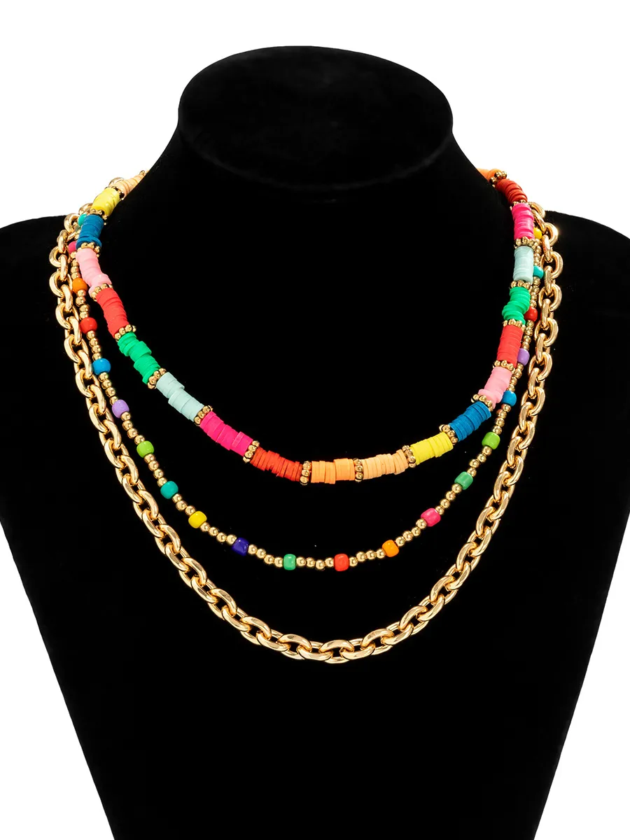 Colorful Beaded Set Necklace