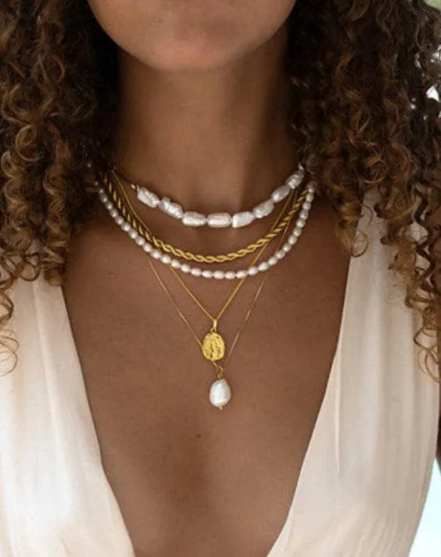 Cult of Sun | Pearl Drop Necklace