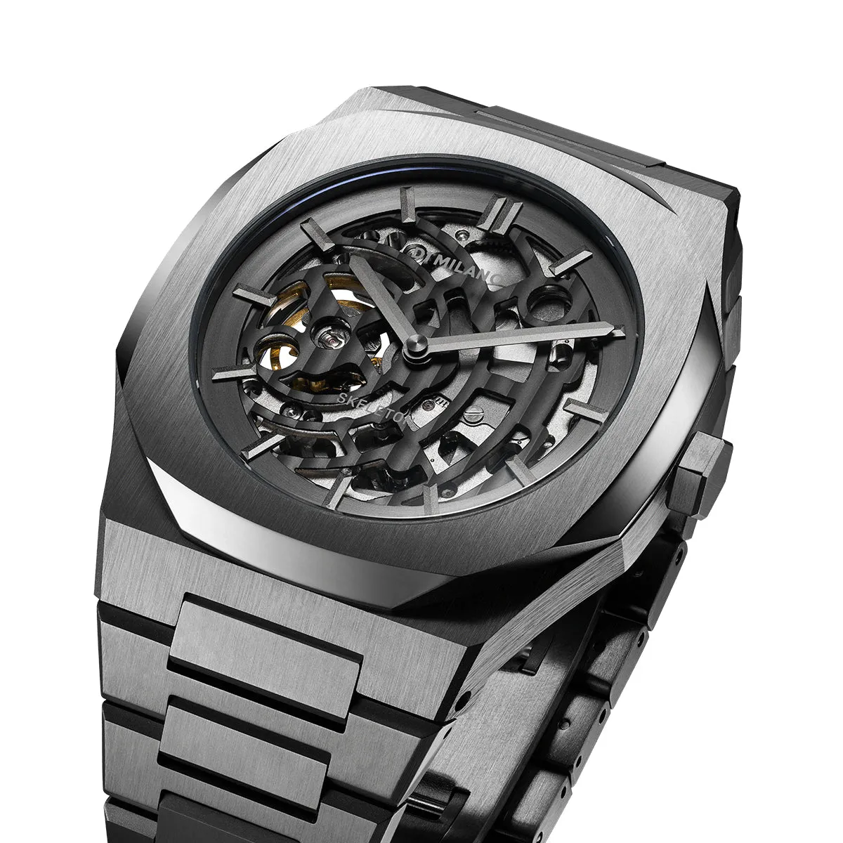 D1 Milano Watch Mechanical Skeleton
