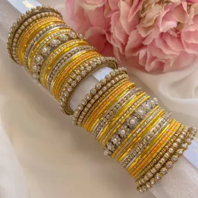 Daffodil Yellow Bangles Set