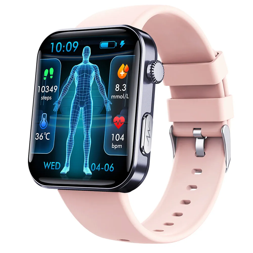 ECG Smart Watch Health Fitness Tracker Heart Rate Monitor Sport Watch Pink