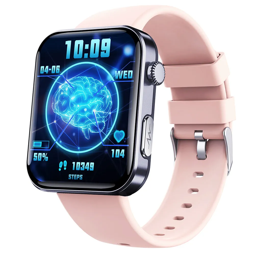 ECG Smart Watch Health Fitness Tracker Heart Rate Monitor Sport Watch Pink