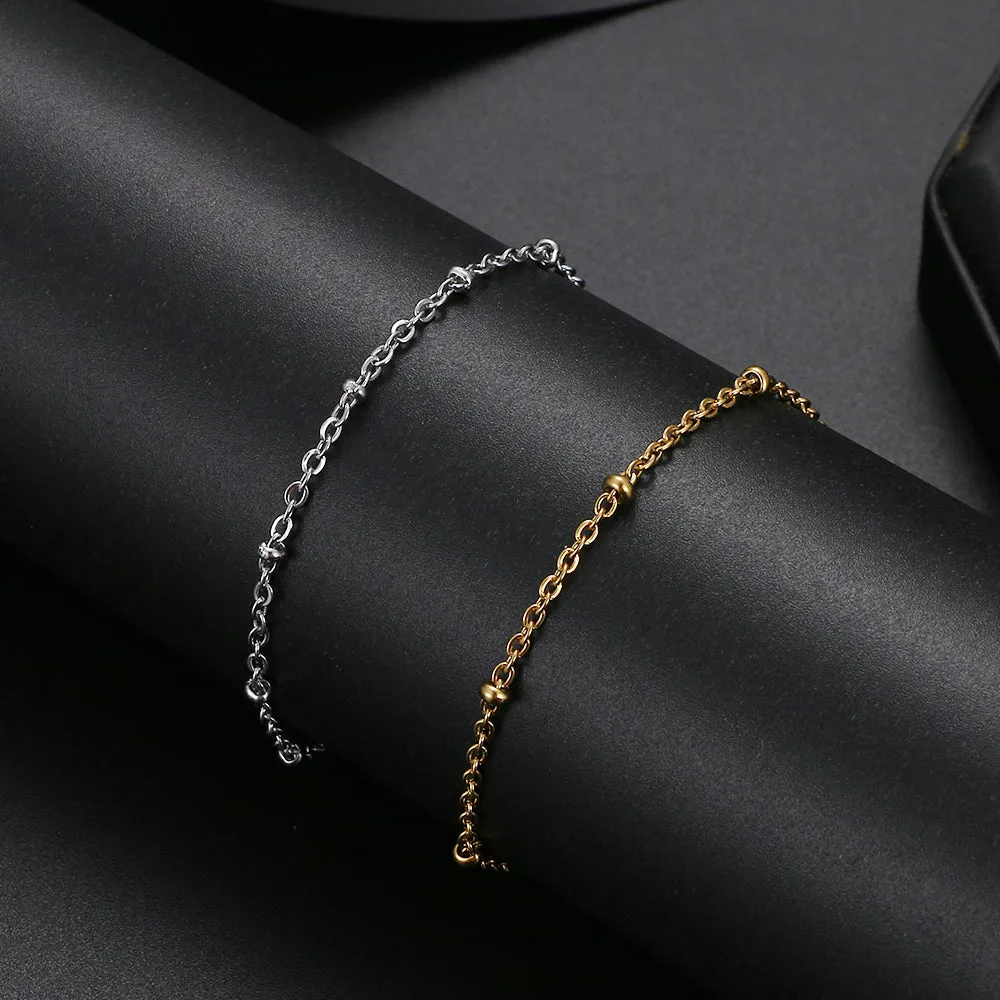 Fashion New Classic beaded chain Anklets Barefoot Gold Color Anklet