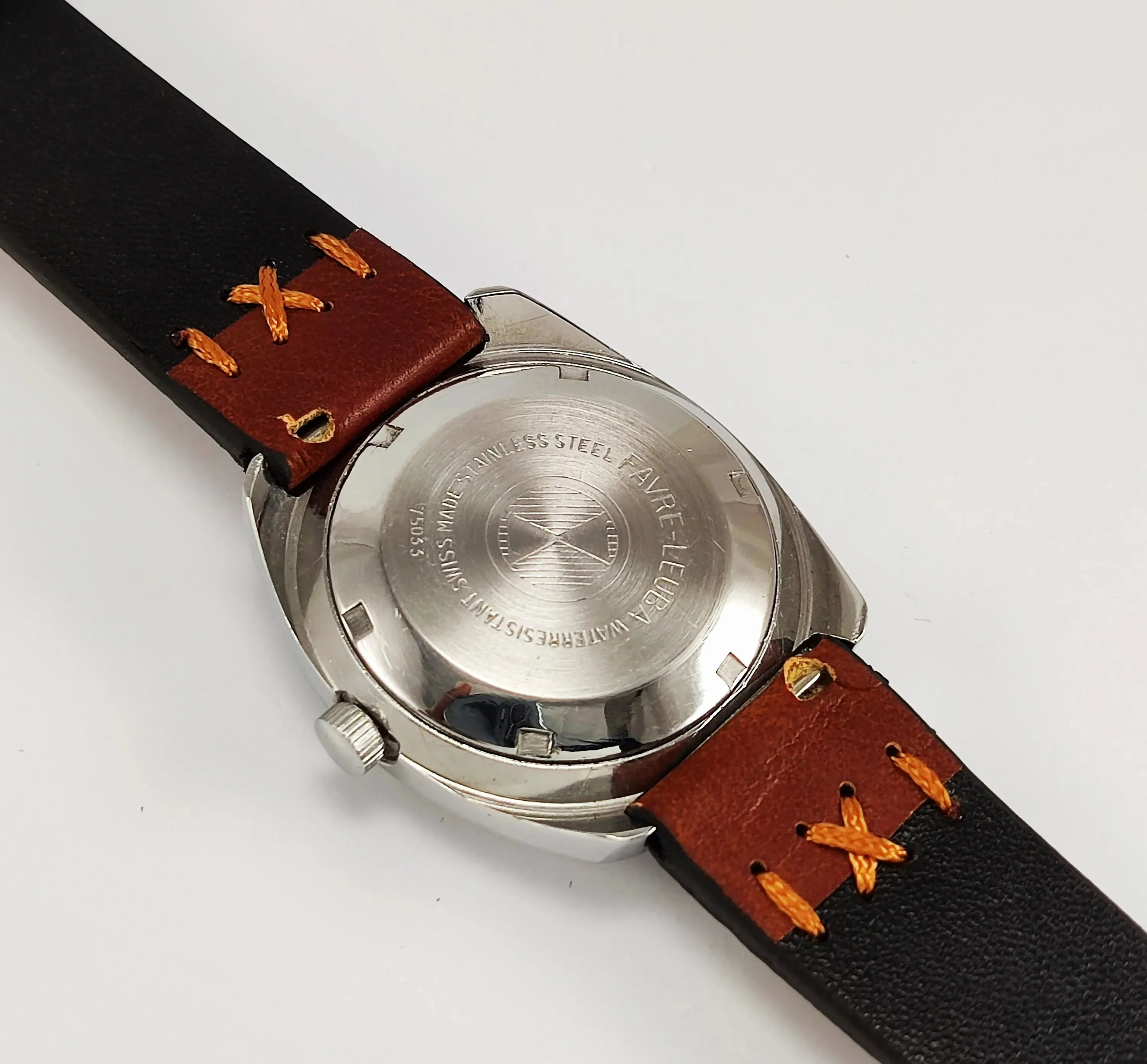 Favre Leuba Automatic 908 17 Jewels Blue Dial Men's Watch