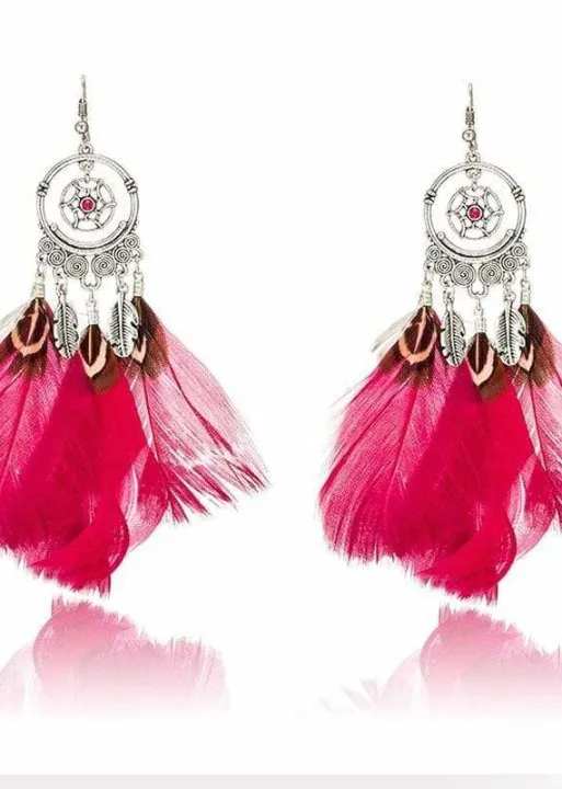 Feather Boho Earrings