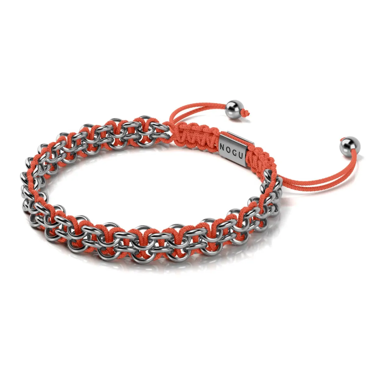 Flamingo Links | Mini Kismet Bracelet | Pink x Silver