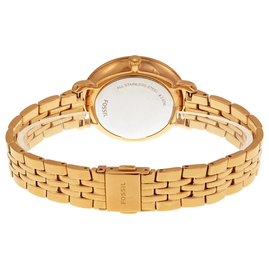 Fossil Jaqueline Rose Dial Rose Gold-plated Ladies Watch ES3546