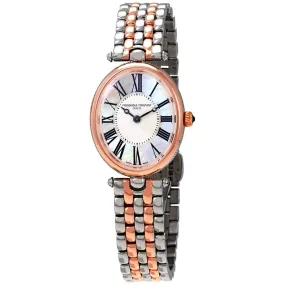 Frederique Constant Classics Art Deco Quartz White Mother of Pearl Dial Ladies Watch FC-200MPW2V2B