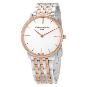 Frederique Constant White Dial Two-tone Men's Watch FC-200V5S32B