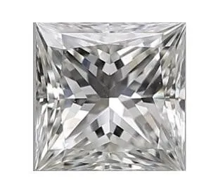 GIA 18K White Gold Princess Cut Diamond Stud Earrings 0.60 To 1.00 CTW- G/VS2