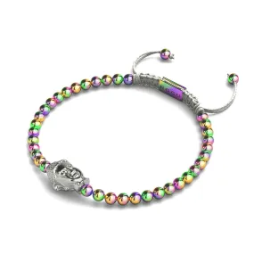 Gilded Buddha | Unicorn Silver x White | Charmballa Bracelet