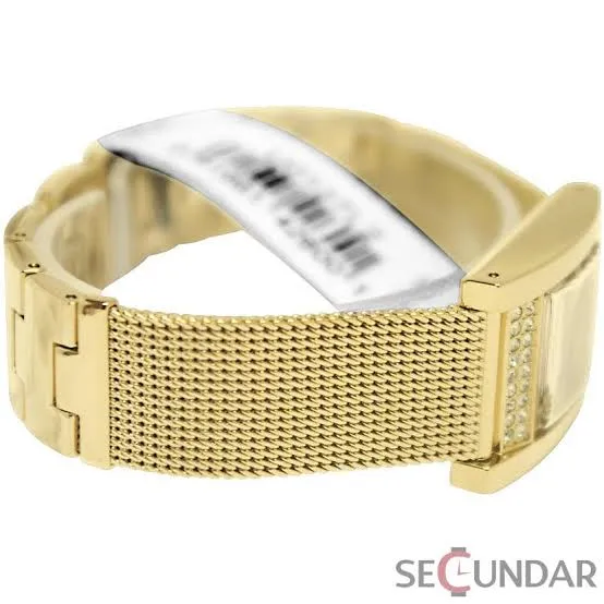 Guess Nouveau Diamond Gold Dial Ladies Watch W0127L2