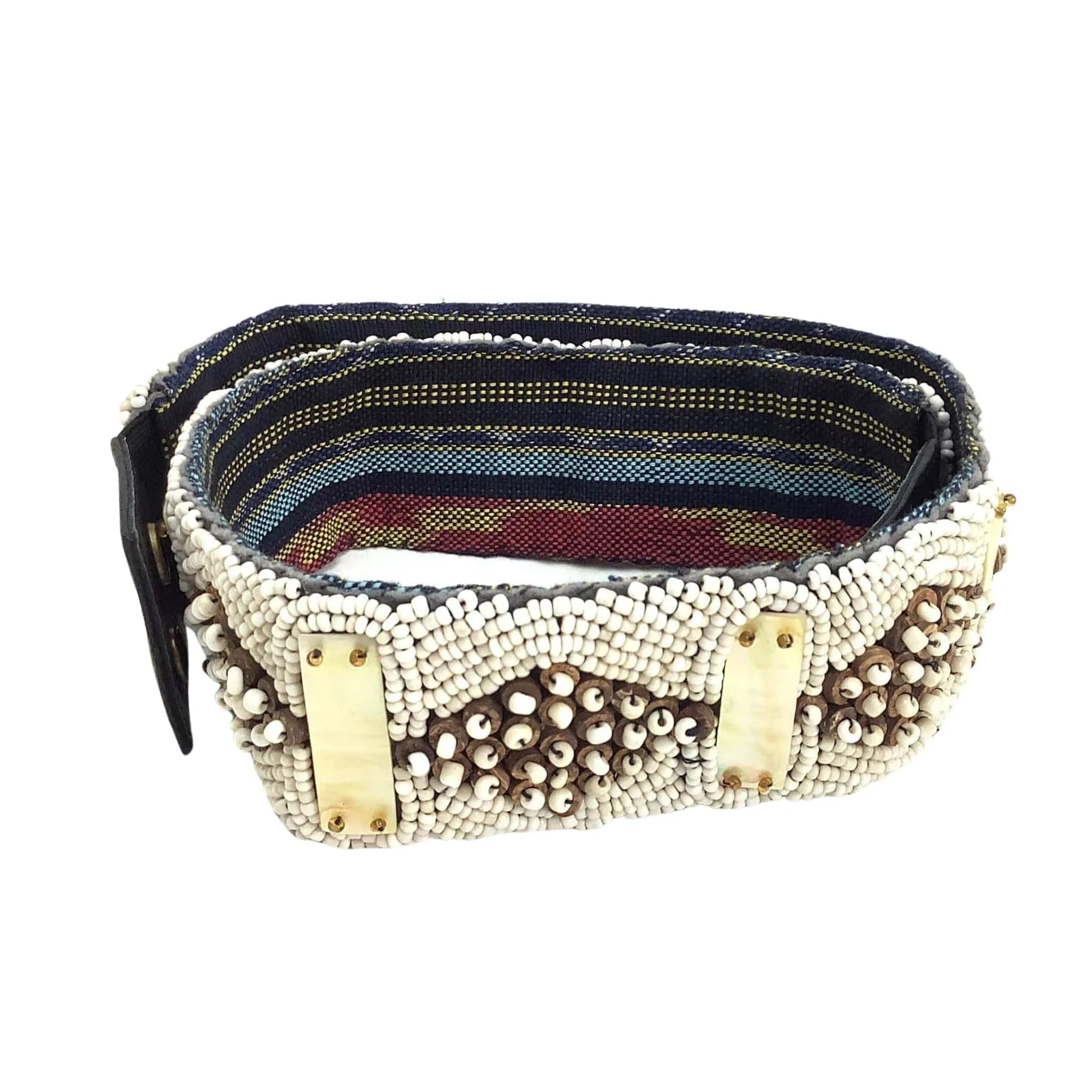 Hand-Beaded Vintage Belt