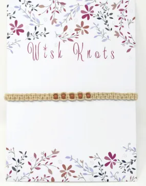 Hemp Macrame Bracelet - Copper Beach Holiday Bracelet. Stacking Bracelet.