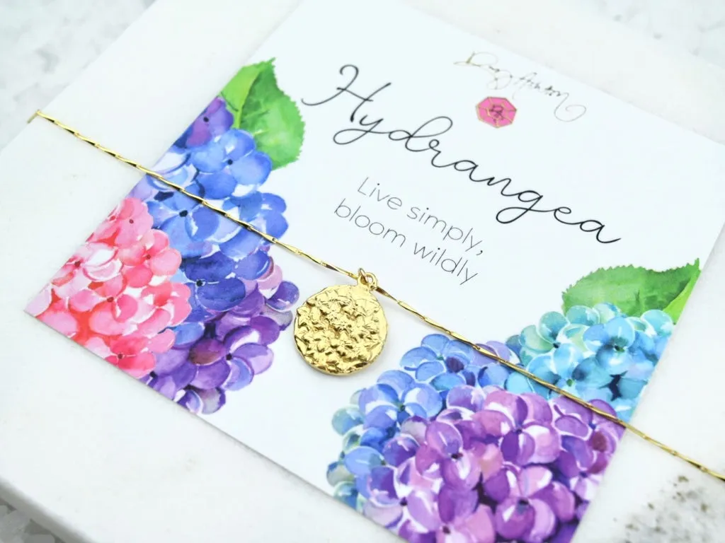 Hydrangea Pendant Necklace